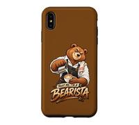 Carcasa para iPhone XS MAX ¡Confía en mí, Soy un Bearista! Divertido diseño de Oso Barista