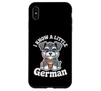 Carcasa para iPhone XS MAX Conozco a un pequeño Schnauzer alemán