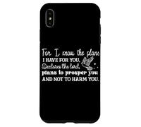 Carcasa para iPhone XS MAX Conozco los Planes Que Tengo para ti Mensaje Cristiano