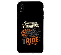 Carcasa para iPhone XS MAX Cool Algunos Ven a un Terapeuta, yo Ride Biker Therapy Motociclista