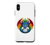 Carcasa para iPhone XS MAX Cool Dragon Master Builder Building Blocks Bricks Kids Boys