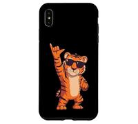 Carcasa para iPhone XS MAX Cool Tiger Rock On Funny Animal Lover Graphic Gafas de Sol