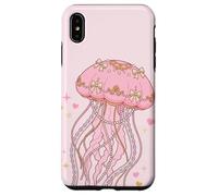 Carcasa para iPhone XS MAX Coquette Jellyfish Pink Bow Pearls Soft Girl Aesthetic