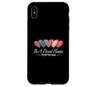 Carcasa para iPhone XS MAX Corazón Retro Vintage Be A Decent Human It's Not That Hard