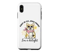 Carcasa para iPhone XS MAX Corgi En Primer Lugar, Jesús Piensa Que Soy una Delicia de Las Mujeres de la Iglesia