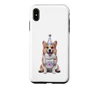 Carcasa para iPhone XS MAX Corgi Let's Pawty - Fiesta de cumpleaños para Amantes de los Perros