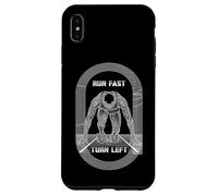 Carcasa para iPhone XS MAX Corre rápido, Gira a la Izquierda, Corredor de Atletismo, Sprinter Man