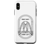 Carcasa para iPhone XS MAX Corre rápido, Gira a la Izquierda, Corredor de Atletismo, Sprinter Man