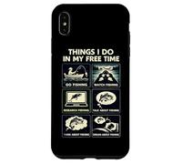 Carcasa para iPhone XS MAX Cosas Divertidas Que Hago en mi Tiempo Libre de Pesca