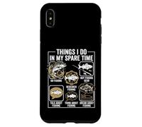 Carcasa para iPhone XS MAX Cosas Que Hacer en mi Tiempo Libre Divertido diseño de Pescador de Pesca
