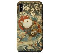 Carcasa para iPhone XS MAX Cosmic Cat Ukiyo E Espacio Japonés Neko