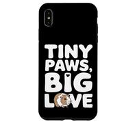 Carcasa para iPhone XS MAX Cotización de Mascota de Conejillo de Indias - Tiny Paws Big Love