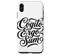 Carcasa para iPhone XS MAX Cotización de Pensador filósofo Latino de Cogito Ergo Sum