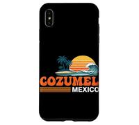 Carcasa para iPhone XS MAX Cozumel México Vintage Sunset Island