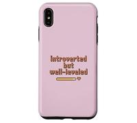 Carcasa para iPhone XS MAX Cozy Gamer Pixel Art Introvertido Pero Bien nivelado