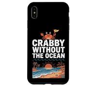 Carcasa para iPhone XS MAX Crabby Without The Ocean Funny Beach Vacation Crab