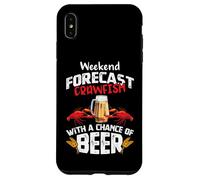 Carcasa para iPhone XS MAX Crawfish with a Chance of Beer Weekend Forecast Seafood Boil