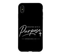 Carcasa para iPhone XS MAX Cristianos Efesios Creados con Un Propósito Versículo Bíblico Fe