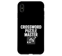 Carcasa para iPhone XS MAX Crucigrama Puzzle Master Gamer Divertido Juego de Palabras