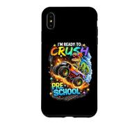 Carcasa para iPhone XS MAX Crush Preescolar Dinosaurio Monster Truck Regreso a la Escuela Divertido