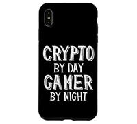Carcasa para iPhone XS MAX Crypto by Day Gamer by Night Bitcoin Cryptocurrency NFT Game