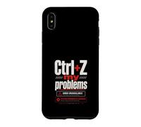 Carcasa para iPhone XS MAX Ctrl+Z Mis Problemas - Camiseta Humor Tech