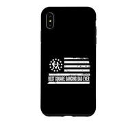 Carcasa para iPhone XS MAX Cuadrado Dancing Country Music Bandera Estadounidense Patriótica
