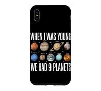 Carcasa para iPhone XS MAX Cuando era Joven teníamos 9 Planetas Astronomía del Sistema Solar