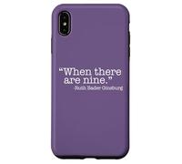 Carcasa para iPhone XS MAX Cuando Hay Nueve Ruth Bader Ginsburg Quote Meme