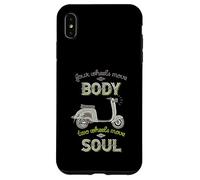 Carcasa para iPhone XS MAX Cuatro Ruedas mueven el Cuerpo Dos Ruedas mueven el Jinete de la Vespa del Alma