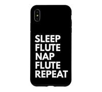 Carcasa para iPhone XS MAX Cuidado del sueño para Flauta Repetir la Siesta Divertido músico flautista