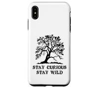 Carcasa para iPhone XS MAX Curious Stay Inspirationa Wild Tree Silhouette Nature Lover