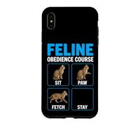 Carcasa para iPhone XS MAX Curso de obediencia Felina Entrenamiento de Gatos Divertidos