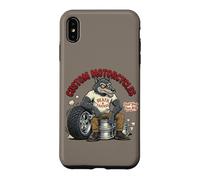 Carcasa para iPhone XS MAX Custom Motorcycles Lowbrow Wolf Rockabilly 1950s Biker