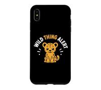 Carcasa para iPhone XS MAX Cute Animal Leopard Quote Funny Wild Thing Alert