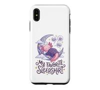 Carcasa para iPhone XS MAX Cute Axolotl My Favorite Sleepshirt Kawaii Teen Pajama