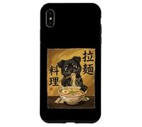 Carcasa para iPhone XS MAX Cute Cat Eating Ramen Noodles Funny Japan Kawaii Cats