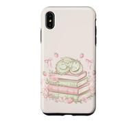 Carcasa para iPhone XS MAX Cute Dragon Books Fantasía Lectura Pastel Book Lover
