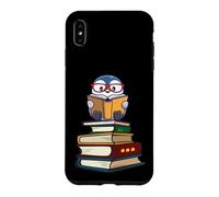 Carcasa para iPhone XS MAX Cute Girls Kawaii Kids Animal Lover Reading Books Penguin