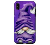 Carcasa para iPhone XS MAX Cute GNOME Graphic For Gardener and Spring and Summer Purple