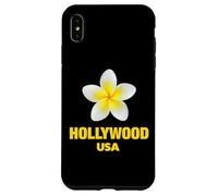 Carcasa para iPhone XS MAX Cute Hollywood USA Tropical Yellow Frangipani Aesthetic Art