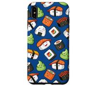 Carcasa para iPhone XS MAX Cute Kawaii Kids Womens Girls Cartoon Pattern Sushi Lover