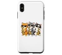 Carcasa para iPhone XS MAX Cute Kawaii Kitten Saxophone Trio Music Lovers