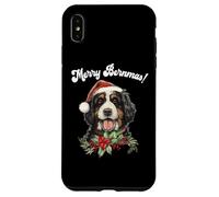 Carcasa para iPhone XS MAX Cute Merry Bernmas Christmas Bernedoodle Dog Lover