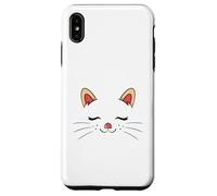 Carcasa para iPhone XS MAX Cute Sleepy Cat Face Adorable Feline Kitty Lover