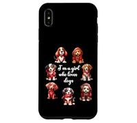 Carcasa para iPhone XS MAX Cute Valentines Day Puppy Love - Soy una Chica Que ama a los Perros