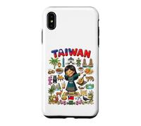 Carcasa para iPhone XS MAX Dabbing Taiwán Girl Flag Dress Taipei Bubble Tea Pride Kids