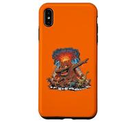 Carcasa para iPhone XS MAX Dabbing Volcano Geography Volcanologist Scary Dinosaur