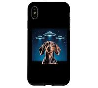 Carcasa para iPhone XS MAX Dachshund Dog Alien UFO Dachshund Decoración Niños Divertido Dachshund