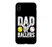 Carcasa para iPhone XS MAX Dad of Ballers Baseball Dad for Men Father's Day Baseball